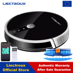 Liectroux C30B gyro navigation robot vacuum cleaner, with voice guide,  smart app control,  electric water tank, 600ml dust bin, 6000pa suction power (EU stock)