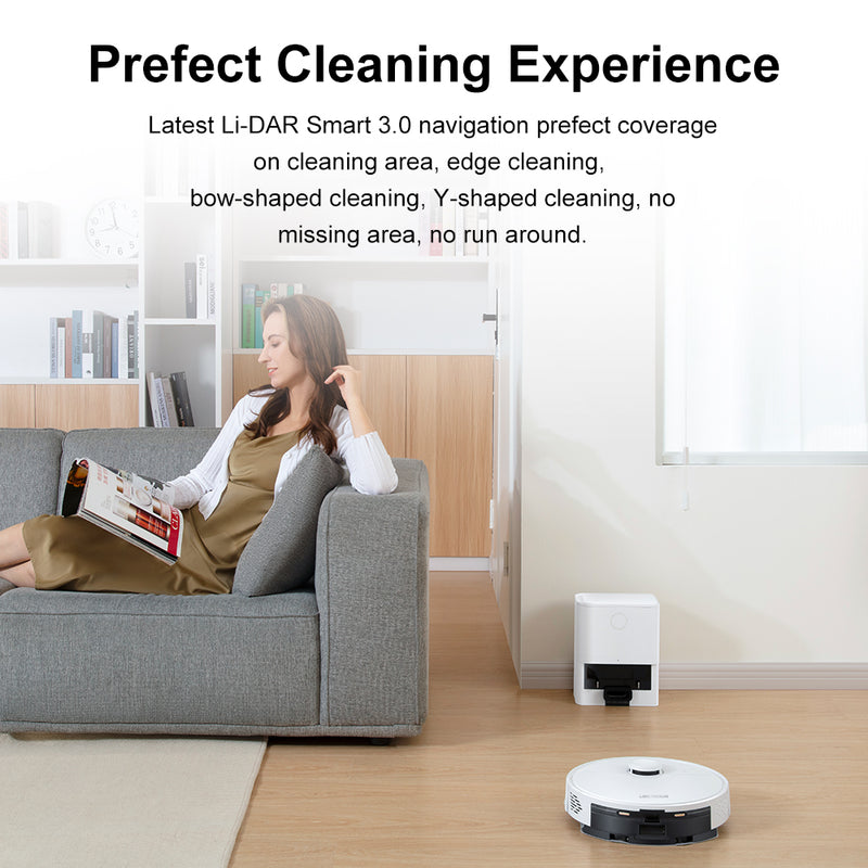 New model M70 PRO with self empty dust bin laser robot vacuum cleaner (EU stock.)