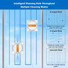 Liectroux YW710 automatische dubbelzijdige watersproeier, APP-bediening, spraakbegeleiding, automatische reiniging van zowel frame- als frameloos glas voor thuisramen (EU-VOORRAAD)