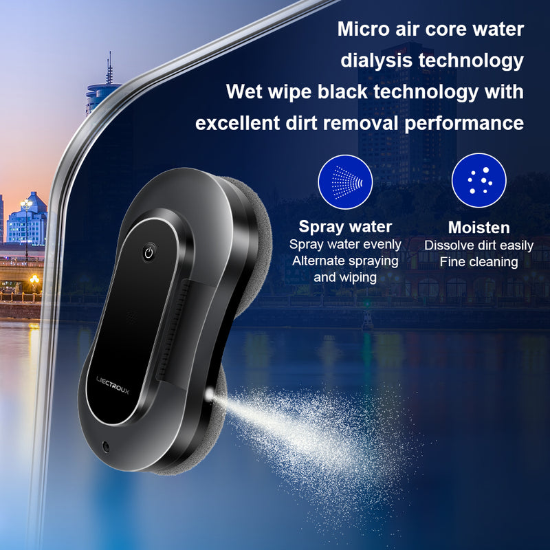 New coming Liectroux robot window cleaner YW810 double side auto spay 70ml  water tank, * Tuya Bluetooth App And Remote Control（EU WAREHOUSE）